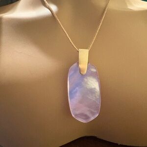 Kendra Scott Purple Mother of pearl Inez Elegant Purple Pendant Necklace